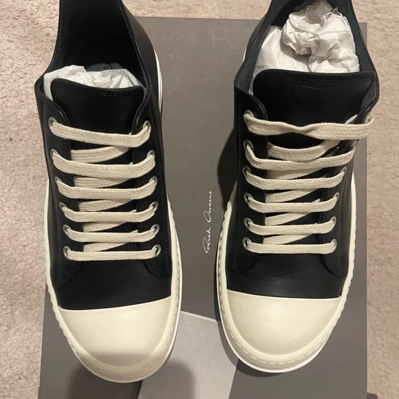 RICK OWENS
Phlegethon leather sneakers (Never Worn) - Picture 2 of 5